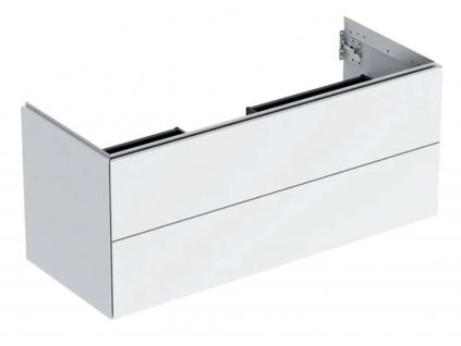 Geberit ONE Umývadlová skrinka, 118x50x47 cm, 2 zásuvky, lesklá biela 505.265.00.1