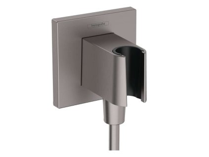 Hansgrohe Fixfit Sprchové kolienko s držiakom, kefovaný čierny chróm 26889340-HG