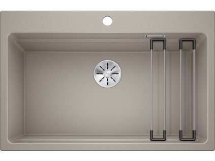 Blanco Etagon 8 Silgranitový drez, 78x51 cm, s pojazdmi, tartufo 525194