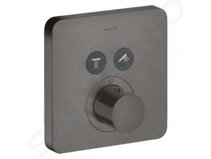 Axor ShowerSelect Termostat pod omietku na 2 spotrebiče, kefovaný čierny chróm 36707340-AX