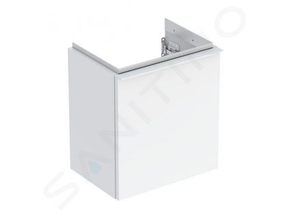 Geberit iCon Umývadlová skrinka, 37x42x28 cm, 1 dvierka, pánty vľavo, lesklá biela 502.301.01.1