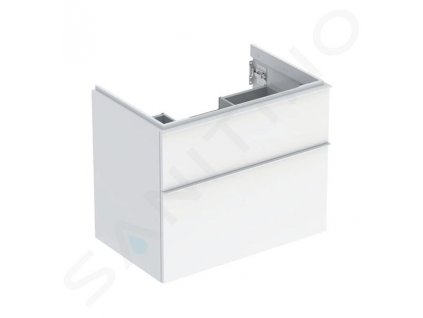 Geberit iCon Umývadlová skrinka, 74x62x48 cm, 2 zásuvky, lesklá biela 502.304.01.1