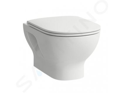 Laufen Lua Závesné WC, Rimless, biela H8200810000001
