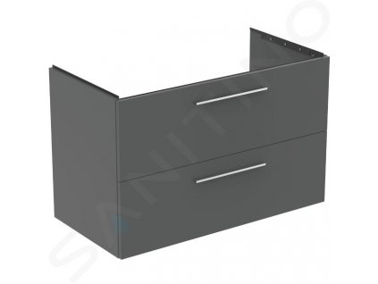 Ideal Standard i.Life B Umývadlová skrinka 100x63x51 cm, 2 zásuvky, sivý matný kremeň T5276NG