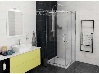 Gelco DRAGON štvorcová sprchová zástena 1000x1000mm, rohový vstup GD4210GD4210