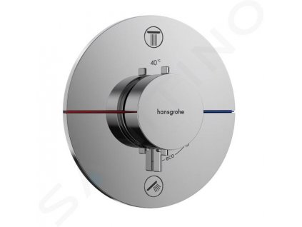 Hansgrohe ShowerSelect Comfort Termostatická batéria pod omietku, na 2 spotrebiče, chróm 15554000-HG