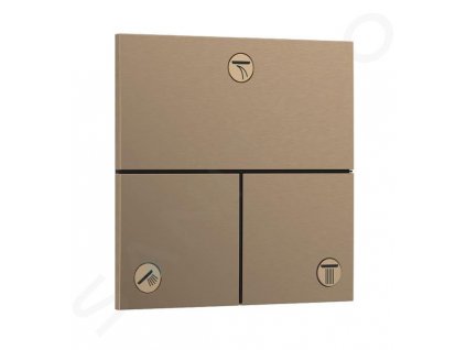 Hansgrohe ShowerSelect Comfort Ventil pod omietku, na 3 spotrebiče, kefovaný bronz 15573140-HG