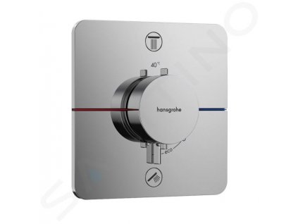 Hansgrohe ShowerSelect Comfort Termostatická batéria pod omietku, na 2 spotrebiče, chróm 15583000-HG