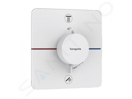 Hansgrohe ShowerSelect Comfort Termostatická batéria pod omietku, na 2 spotrebiče, matná biela 15583700-HG