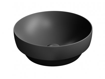 GSI PURA COLOR PURA keramické umývadlo na dosku, piemer 40cm, čierna mat 884626