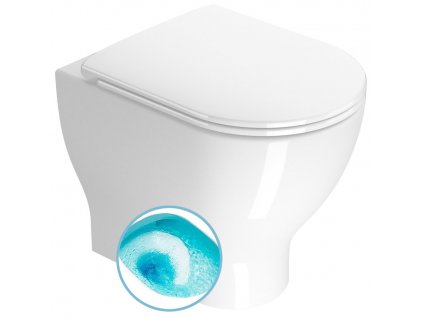 GSI CITY PRO WC misa stojaca, Swirlflush, 35x52cm, spodný/zadný odpad, biela ExtraGlaze 911011