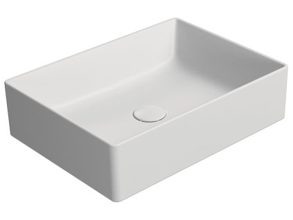 GSI KUBE X COLOR KUBE X keramické umývadlo na dosku, 50x37cm, biela mat 942909