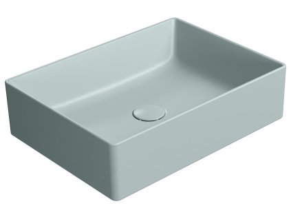 GSI KUBE X COLOR KUBE X keramické umývadlo na dosku, 50x37cm, ghiaccio mat 942915