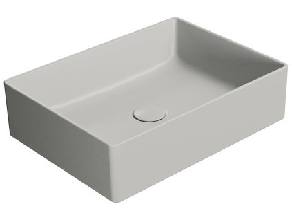 GSI KUBE X COLOR KUBE X keramické umývadlo na dosku, 50x37cm, cenere mat 942917