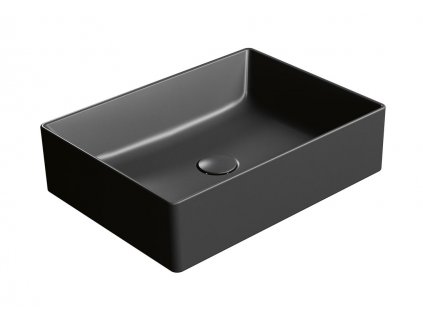 GSI KUBE X COLOR KUBE X keramické umývadlo na dosku, 50x37cm, čierna mat 942926