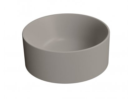 GSI KUBE X COLOR KUBE X keramické umývadlo na dosku, priemer 32cm, tortora mat 943505