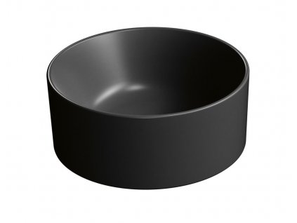 GSI KUBE X COLOR KUBE X keramické umývadlo na dosku, priemer 32cm, čierna mat 943526