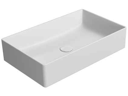 GSI KUBE X COLOR KUBE X keramické umývadlo na dosku 60x37cm, biela mat 945309