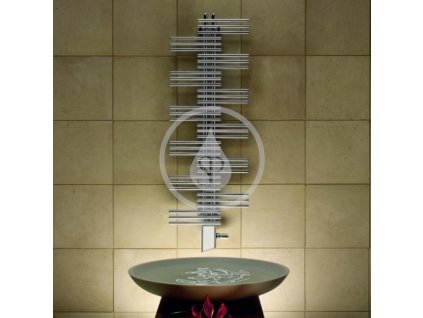Zehnder Yucca Kúpeľňový radiátor, 908x500 mm, rovný, stredové pripojenie 50 mm, jednoradový, chróm YSC-090-050