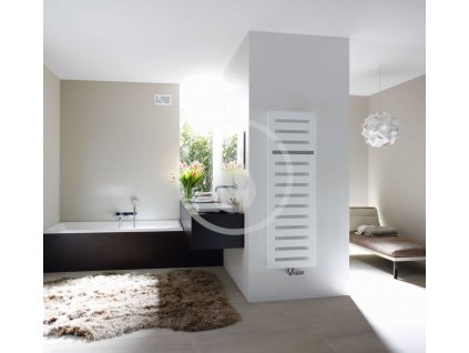 Zehnder Metropolitan Bar Kúpeľňový radiátor, 1225x400 mm, rovný, stredové pripojenie 50 mm, biely lak MEP-120-040