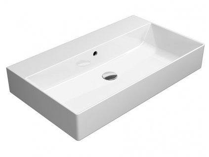 GSI KUBE X keramické umývadlo 80x47cm, bez otvoru, biela ExtraGlaze 9422011