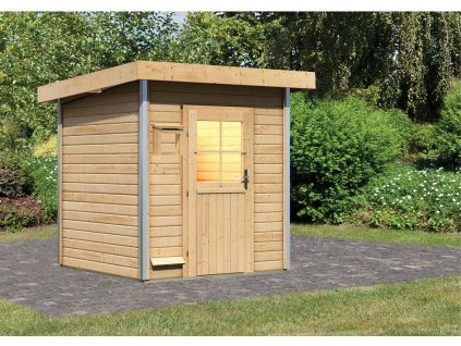 fínska sauna KARIBU TORGE (91456) natur LG4011