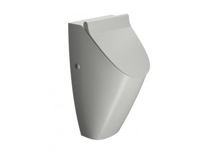 GSI COMMUNITY urinál so zakrytým prívodom vody s otvormi pre veko 31x65cm, cenere mat 909817