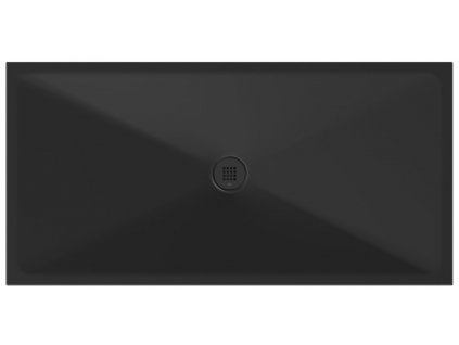 GSI EXTRA FLAT Keramická sprchová vanička, obdĺžnik 160x80x2cm, čierna mat 46160826