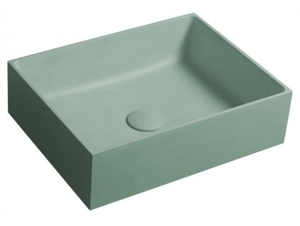 Sapho FORMIGO betonové umývadlo na dosku, 47,5x36,5cm, zelená FG123