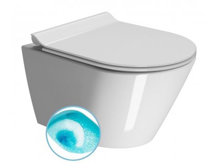 GSI KUBE X závesná WC misa, Swirlflush, 36x50 cm, biela ExtraGlaze 941611