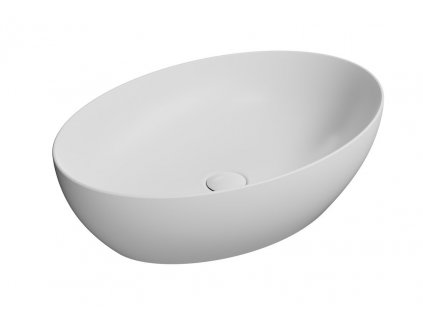 GSI PURA COLOR PURA keramické umývadlo na dosku 60x42cm, biela mat 884209