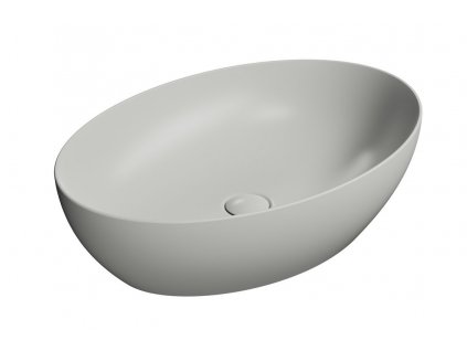 GSI PURA COLOR PURA keramické umývadlo na dosku 60x42cm, cenere mat 884217
