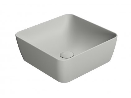 GSI COLOR ELEMENTS SAND keramické umývadlo na dosku 38x38 cm, cenere mat 903817