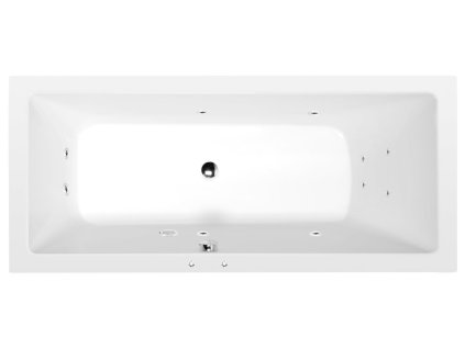 Polysan VANE S HYDROMASÁŽNYM SYSTÉMOM MIMOA hydromasážna vaňa, 170x80x39cm, Active Hydro, chróm 71713.1010