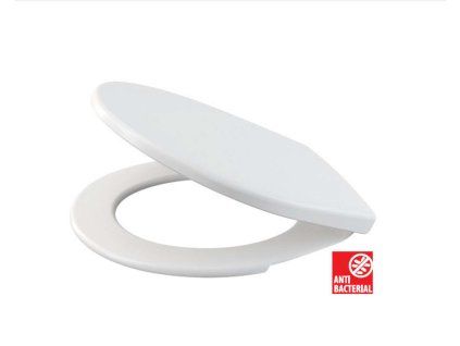 Alca  WC doska, Antibacterial, biela A60