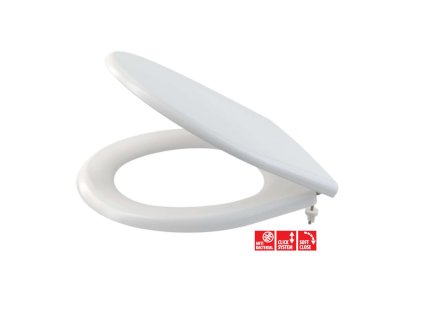 Alcadrain WC dosky WC doska, duroplast, Antibacterial, SoftClose, biela A604