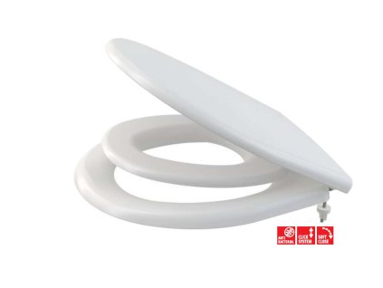Alcadrain WC dosky WC doska s integrovanou vložkou, Antibacterial, SoftClose, biela A606
