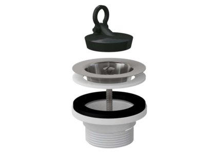 Alcadrain Príslušenstvo Výpusť drezová 6/4", flexi prepad A33