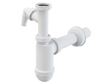 Alcadrain Sifóny Sifón umývadlový priemer 40 mm s prevlečnou maticou a prípojkou A43P