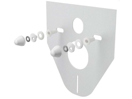 Alcadrain Predstenové inštalácie Izolačná doska na závesné WC a bidet s príslušenstvom, biela M910