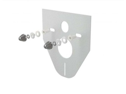 Alcadrain Predstenové inštalácie Izolačná doska na závesné WC a bidet s príslušenstvom, plast/chróm M910CR