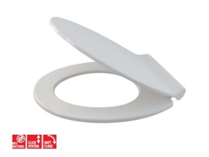 Alcadrain WC dosky WC doska Slim, SofClose, Antibacterial, biela A64SLIM