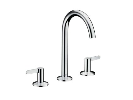 Axor One Umývadlová batéria s výpustom Push-Open, 3-otvorová inštalácia, chróm 48050000-AX