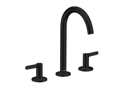 Axor One Umývadlová batéria s výpustom Push-Open, 3-otvorová inštalácia, matná čierna 48050670-AX