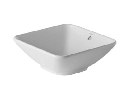 Duravit Bacino Umývadlo na dosku, 42x42 cm, s prepadom, biela 0333420000