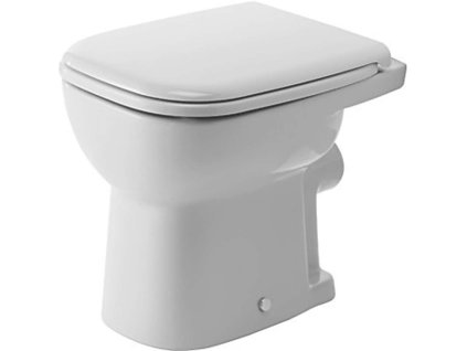 Duravit D-Code Stojace WC, ploché splachovanie, zadný odpad, biela 21090900002