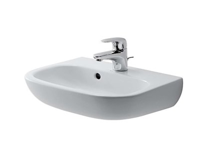 Duravit D-Code Umývadielko, 45x34 cm, s prepadom, s otvorom na batériu, biela 07054500002