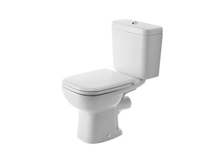 Duravit D-Code WC kombi misa, zadný odpad, s HygieneGlaze, alpská biela 21110920002
