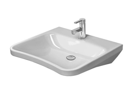 Duravit DuraStyle Umývadlo Med, 65x57 cm, bez otvoru na batériu, s WonderGliss, alpská biela 23306500701