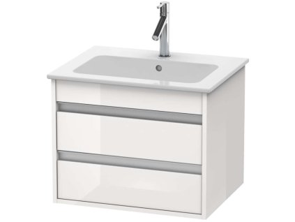Duravit Ketho Umývadlová skrinka 48x60x48 cm, 1 zásuvka, lesklá biela KT642802222